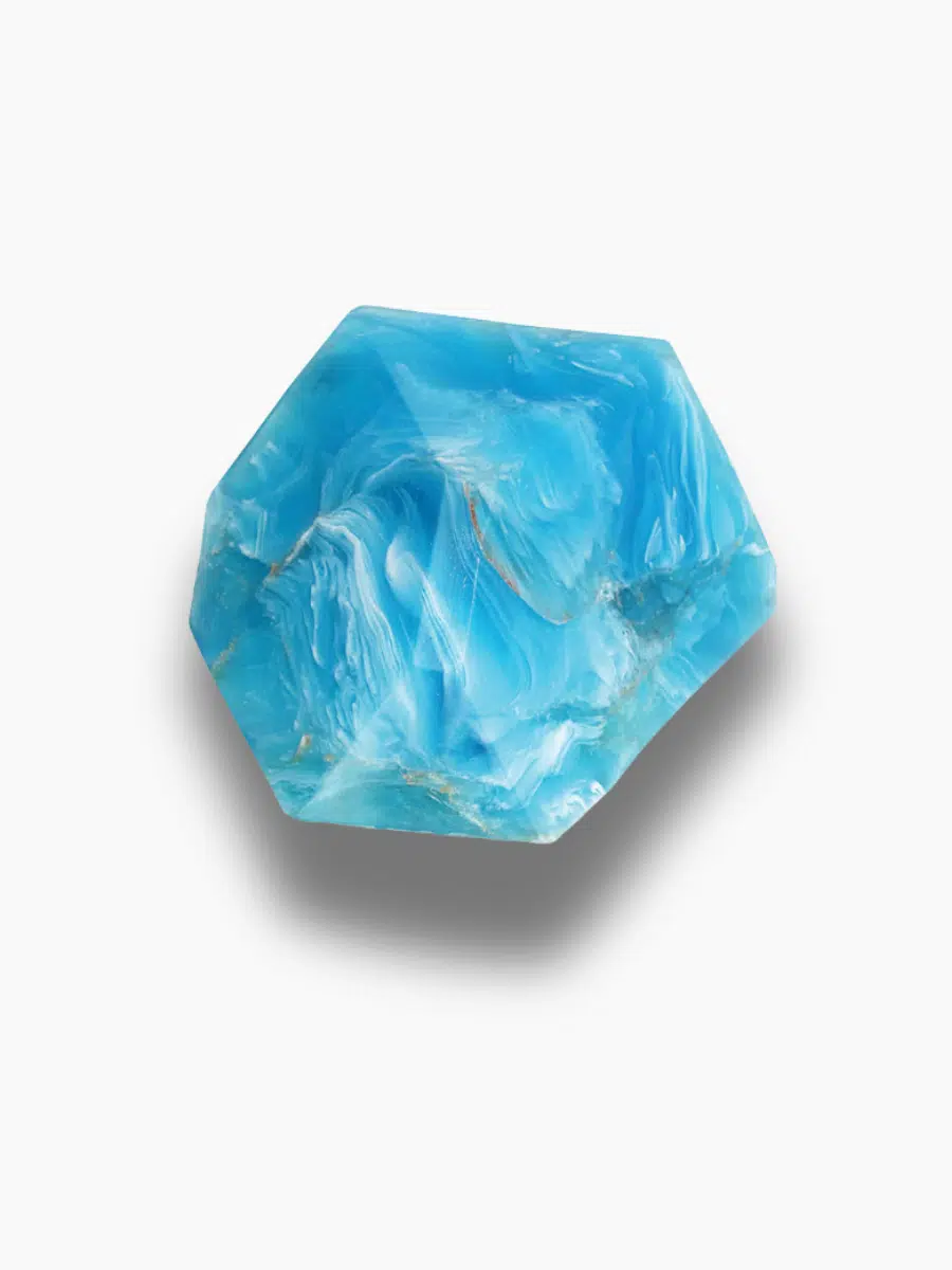 Agate Blue ™  SoapRocks® • Savon Gemme de Bain • Parfum frais et frais de surf