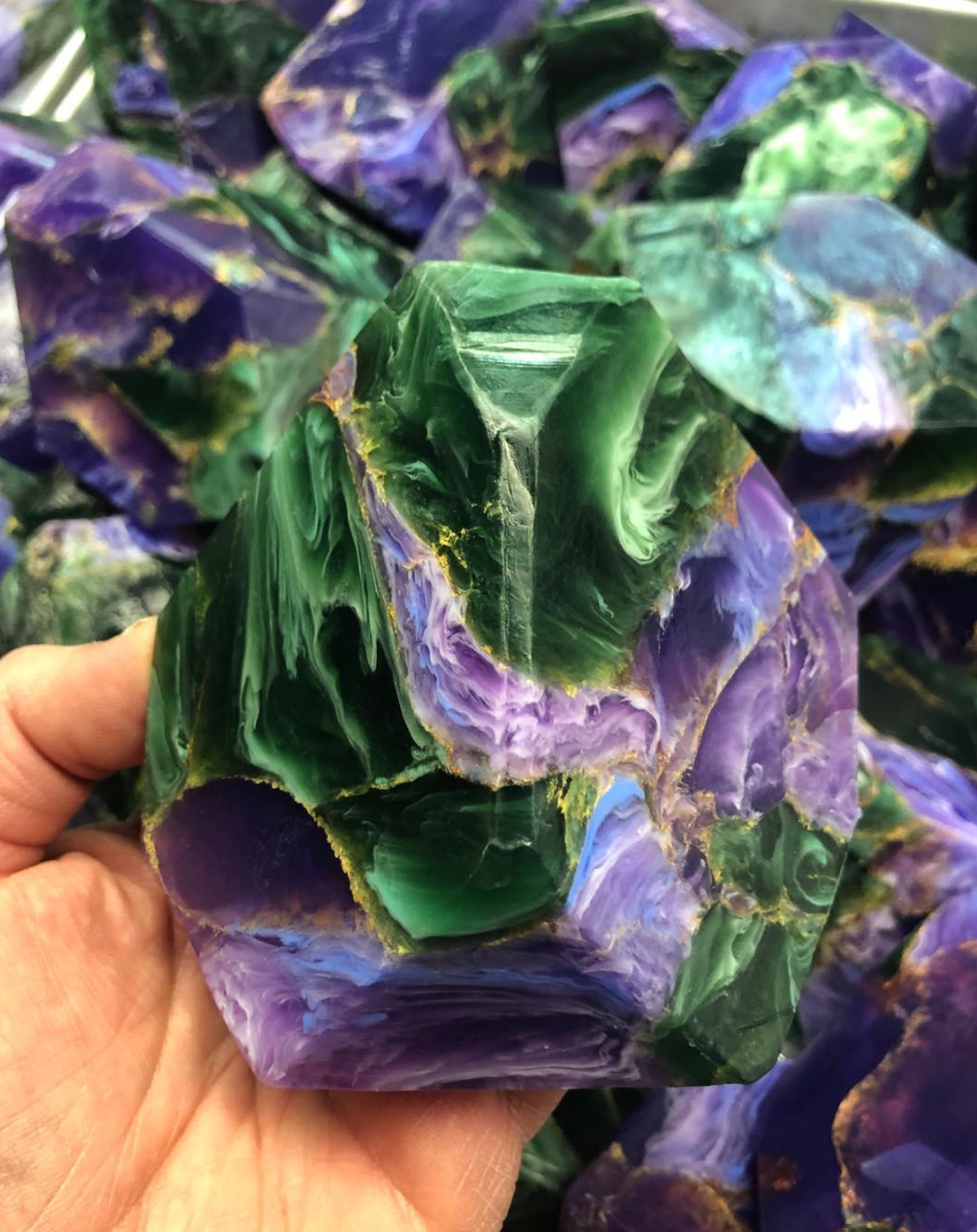 Azurite Malachite™ SoapRocks® • Savon Gemme de Bain • Brume de forêt tropicale 2 Azurite Malachite™ SoapRocks® • Savon Gemme de Bain • Brume de forêt tropicale - Image 2